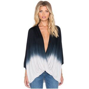 Young, Fabulous & Broke Zayna Top in Black  & Grey Ombre XS
